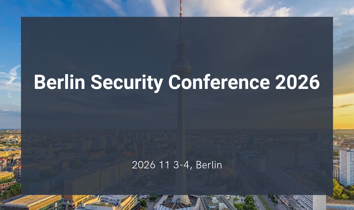 Berlin Security Conference 2026